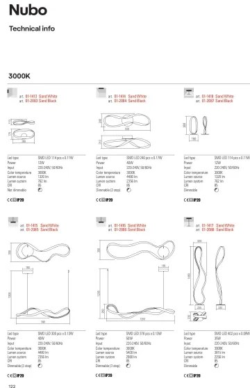 Redo 01-1414 - LED Dimmelhető mennyezeti lámpa NUBO LED/40W/230V fehér