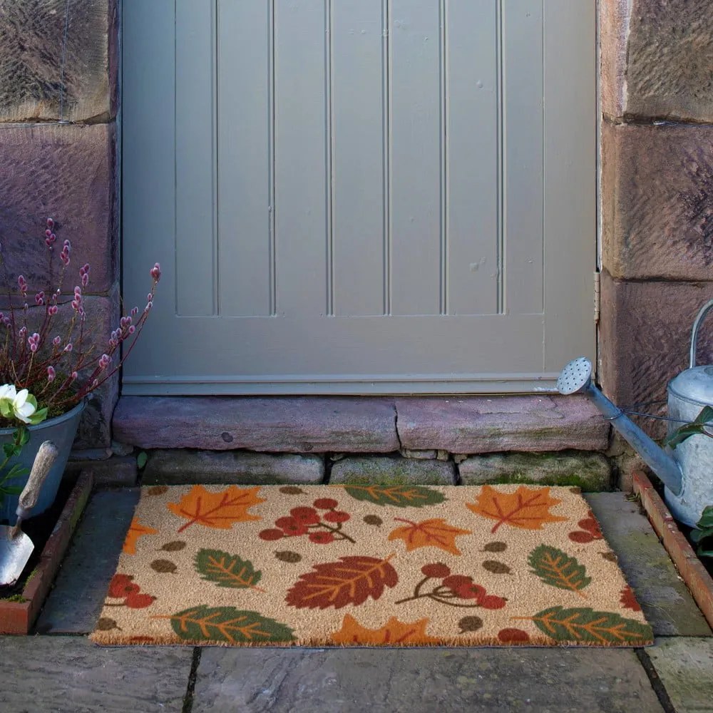 Kókuszrost lábtörlő 60x90 cm Autumn Leaves – Artsy Doormats