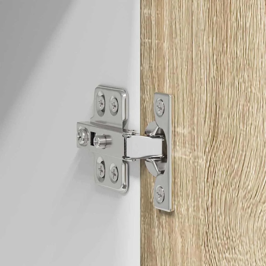 Függő szekrény Riga 2 pcs Sonoma tölgy és fehér 40 x 31 x 40 cm