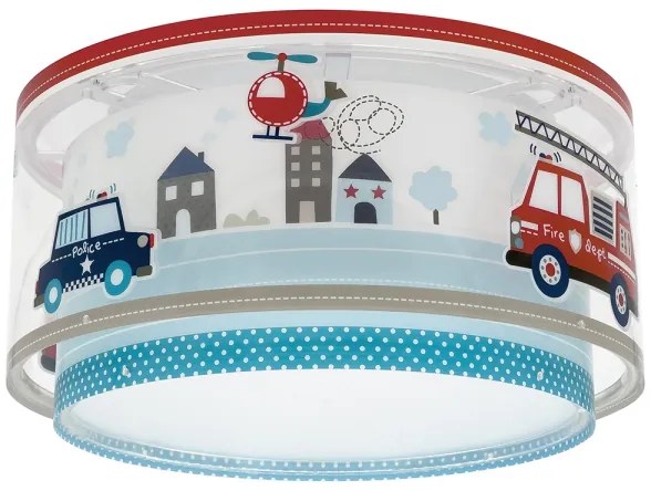 Dalber 60616 - Gyermek mennyezeti lámpa POLICE 2xE27/60W/230V