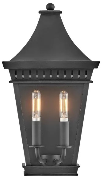 Hinkley HK-CHAPEL-HILL7-MB - Kültéri lámpa CHAPEL HILL 2xE14/40W/230V IP44