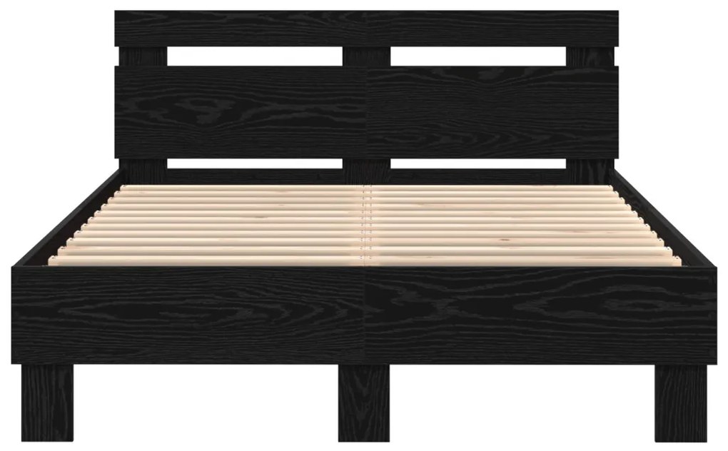 Tömör Ágykeret Fekete tölgy Tömör fa 120 x 200 cm Tartós