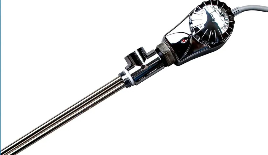 Fűtőbetét törölközőszárító radiátorhoz - Viva Platinum Therm- KRÓM - termosztátos - 1200 Watt - 230V