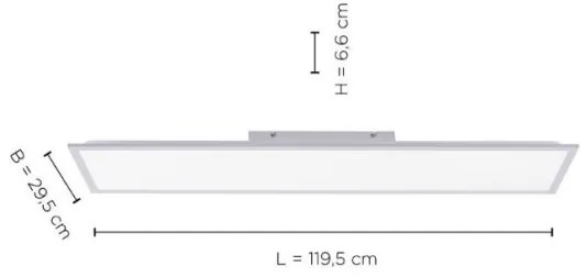 Leuchten Direkt 14757-21- LED Dimmelhető felületre szerelhető panel FLAT LED/36W/230V + távirányító