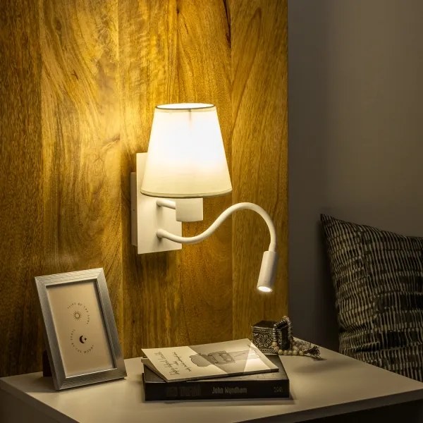 Brilagi - LED Fali lámpa NUBILA 1xE27/25W/230V + LED/3W fehér