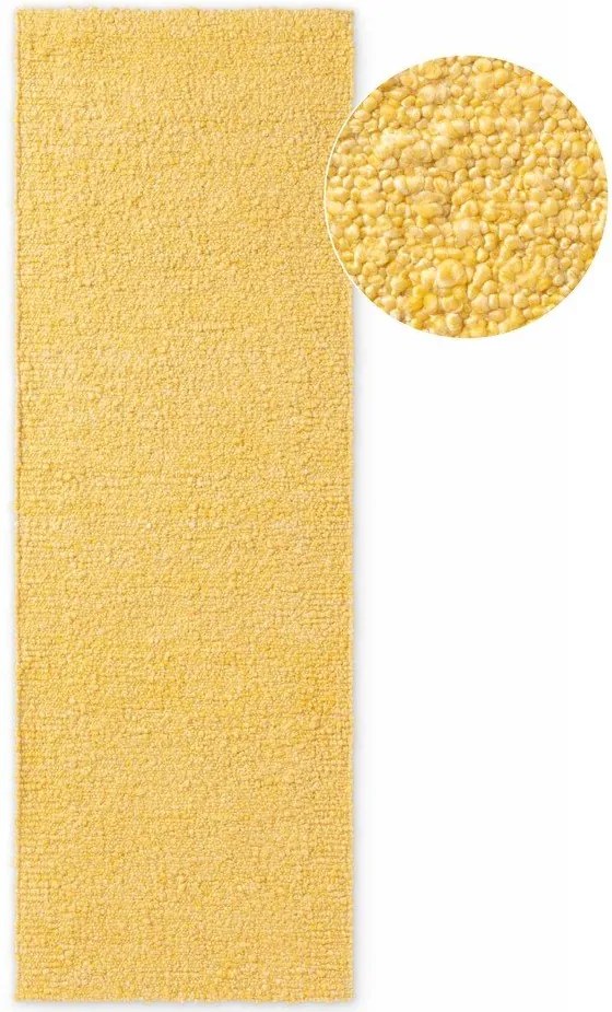 Sárga kézi szövésű buklé futószőnyeg 80x200 cm Notting Hill Portobello – Ted Baker