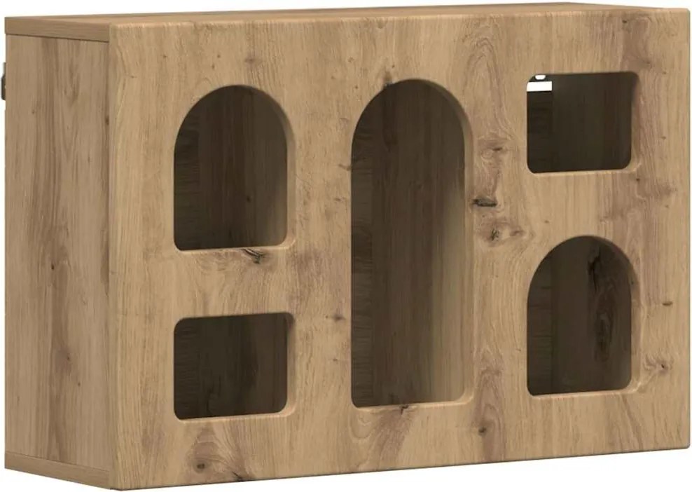 vidaXL Függő szekrény polcokkal Artisan tölgy 60 x 20 x 40 cm Faanyag