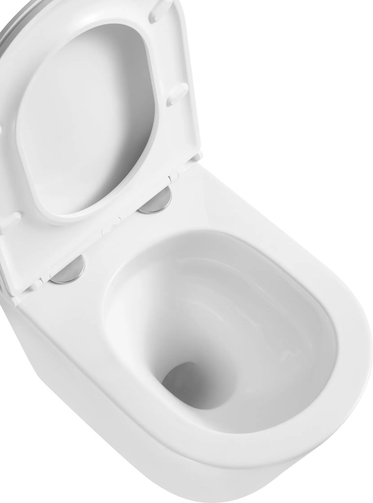 Akasztókészlet GEBERIT Duofix Basic + WC LENA Perem nélküli 48 x 36 cm + gomb + ülés, fehér, 3322XX00 + 39040100