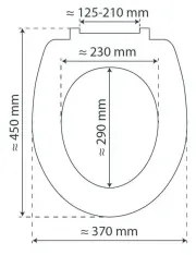 Schütte 82100-A - Fehér SoftClose WC-ülőke, duroplastból