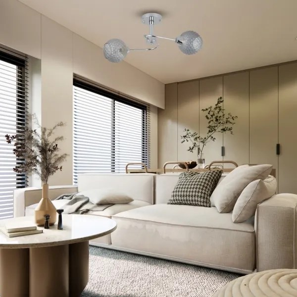 Felületre szerelhető csillár OAKLAND 2xE27/60W/230V