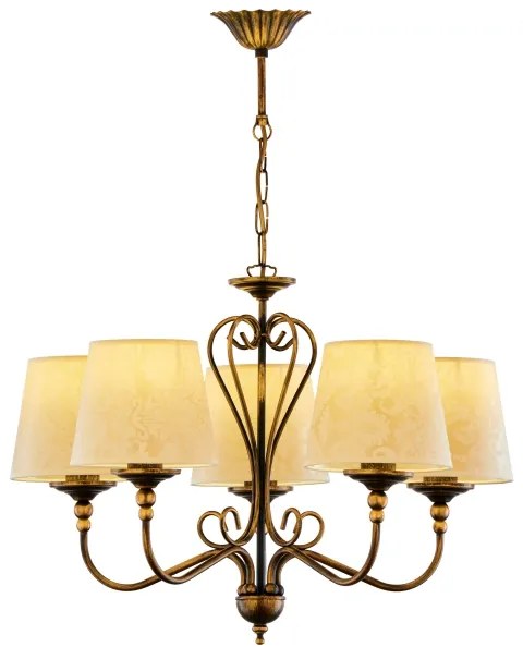 Jupiter 1751 - Csillár láncon SOFIA 5xE27/60W/230V