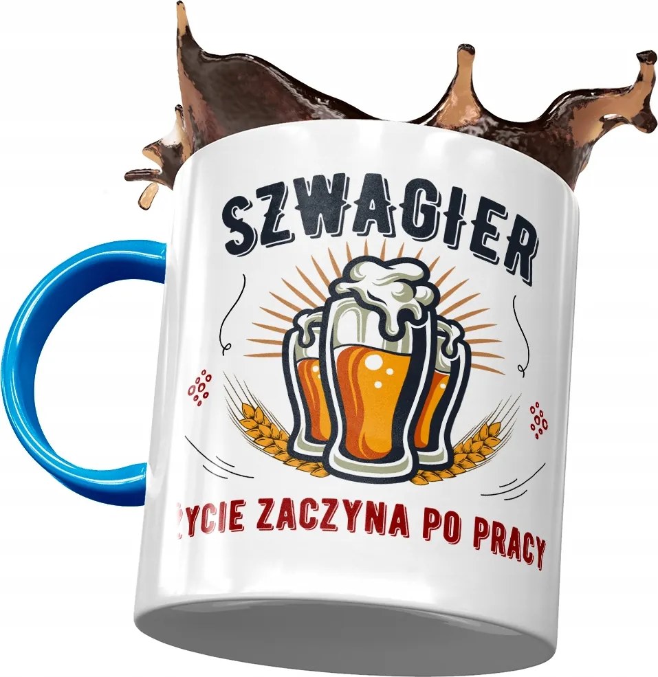 Kék Bögre Sógornak Születésnapra Ajándék Nyomtatott Fotóval