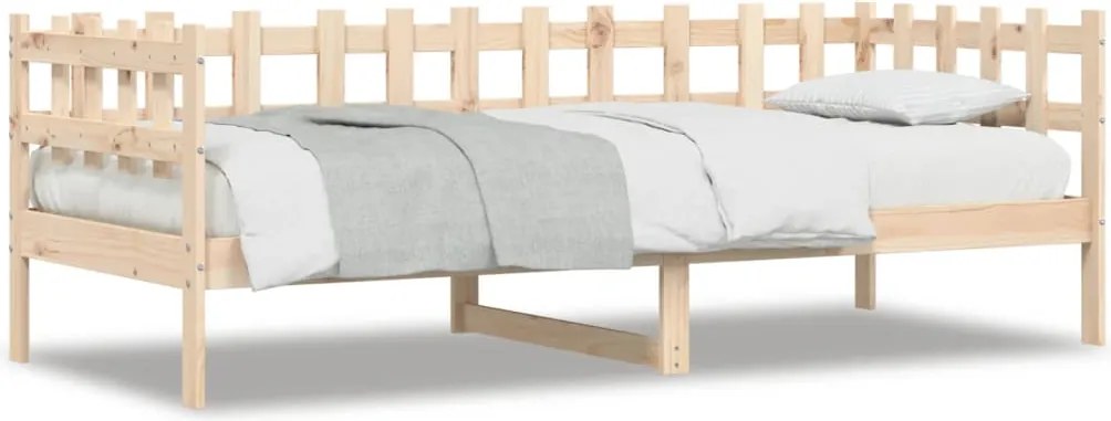 vidaXL tömör fenyőfa kanapéágy matrac nélkül 90 x 190 cm