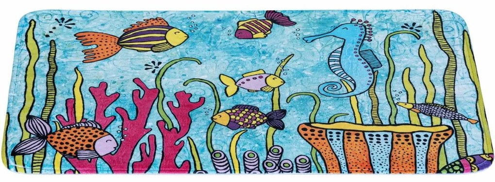 Wenko Rollin'Art Ocean Life fürdőszoba szőnyeg 45 x 70 cm