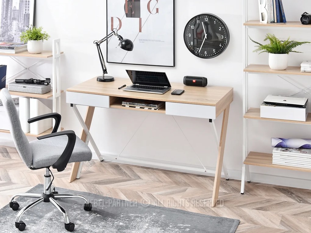 PC asztal Hilly (tölgy). Akció -17%. 1109763