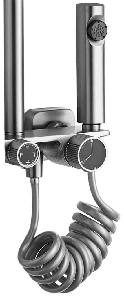 Zuhanyszett REA HELIX  Nickel Brush INOX