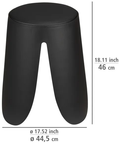 WENKO 26087100 - COMISO ülőke 44,5x46 cm fekete