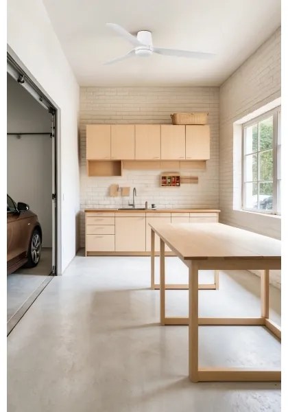 FARO 33828 - Mennyezeti ventilátor PUNT TUB M fehér átm. 130 cm + távirányítás