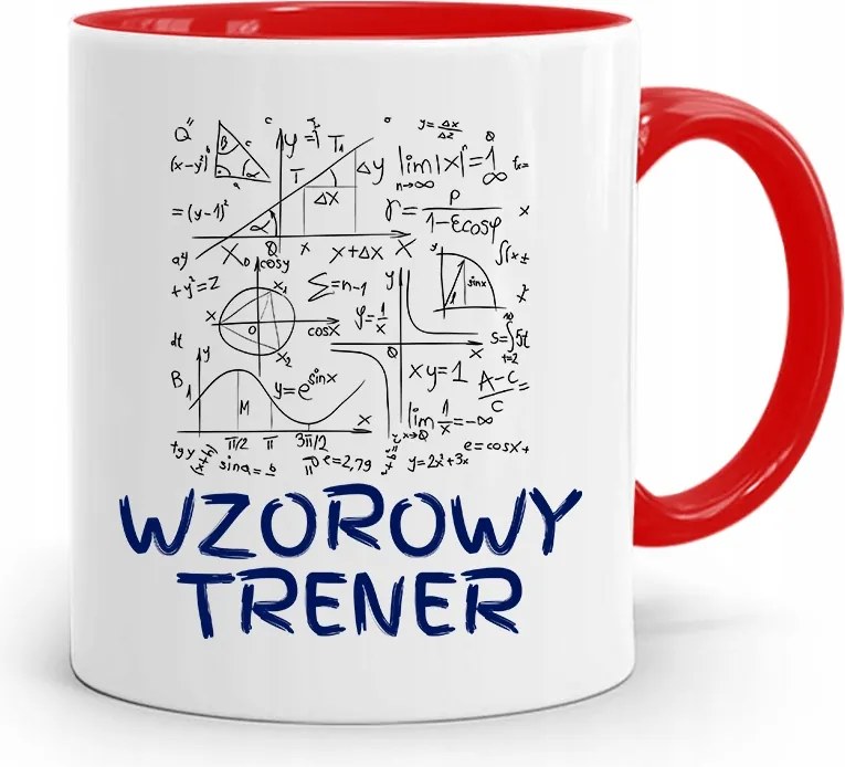 Edzőnőnek Edzőterem Bögre Piros, fényképes nyomott mintával