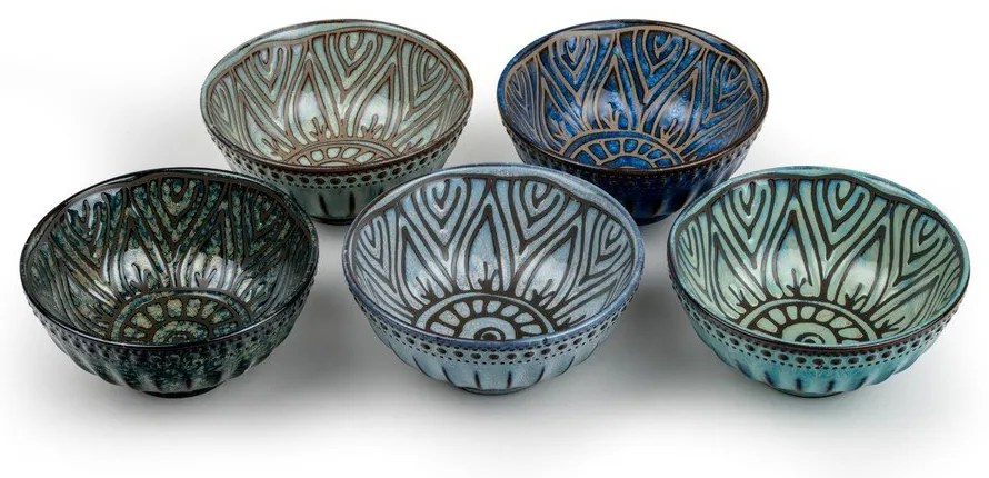 Porcelán szervírozó tálka szett 5 db-os 150 ml Jara – Bredemeijer