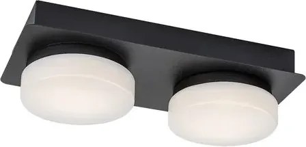 Attichus fürdőszobai lámpa 11w 1200lm ip44 fekete