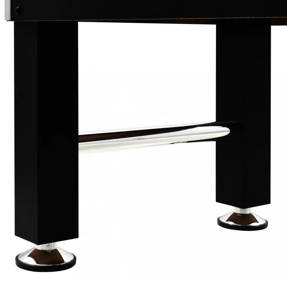 fekete acél csocsóasztal 140 x 74,5 x 87,5 cm