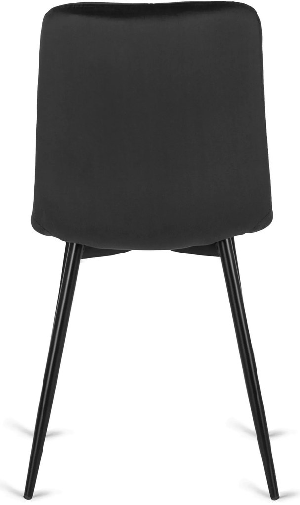 Fekete bársony szék ROBIN