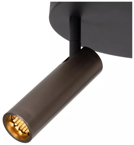 Lucide 22974/13/15 - GRADO spotlámpa 3xGU10/12W/230V barna/fekete