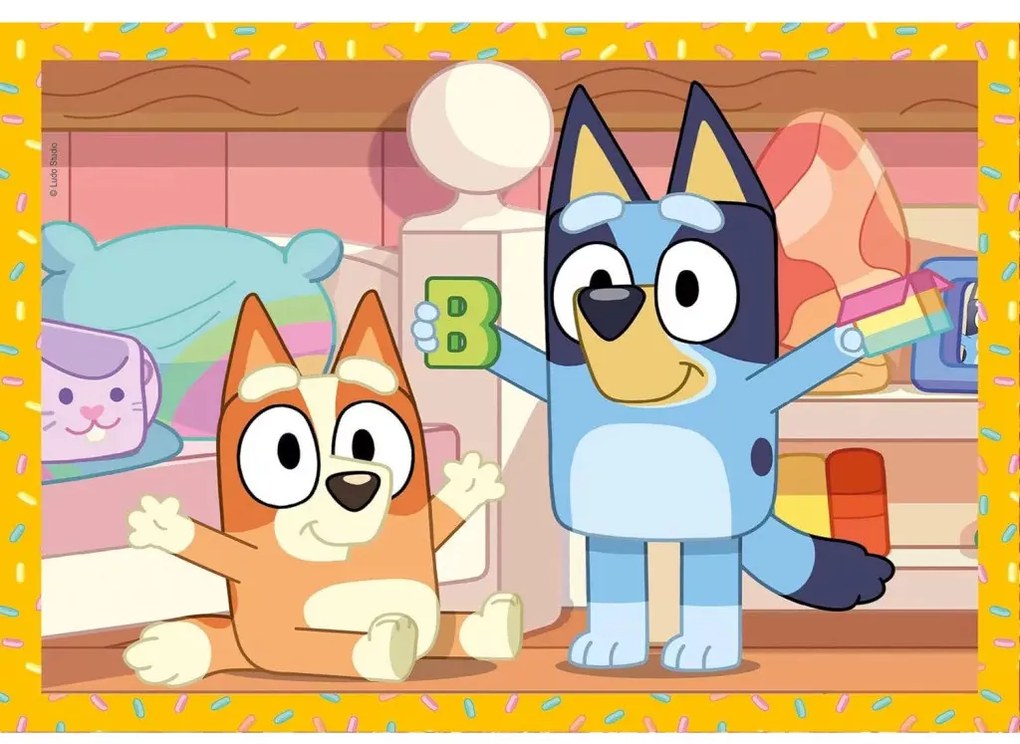 Bluey Play All Day 4 az 1-ben puzzle Clementoni