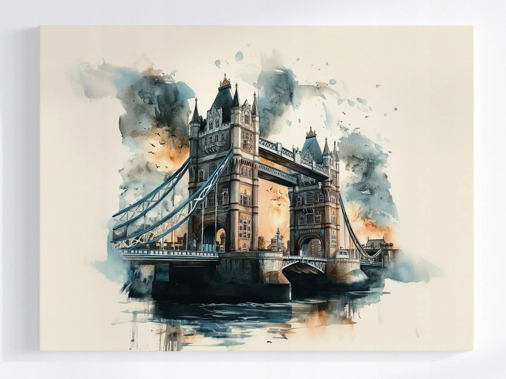 Vászonkép Canvas Város London Tower Bridge Híd Építészet 80x60