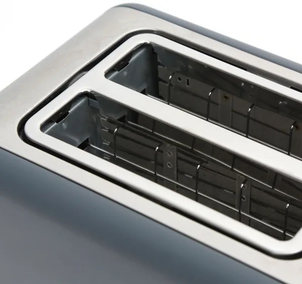 Kenyérpirító két lyukkal 900W/230V rozsdamentes acél/szürke