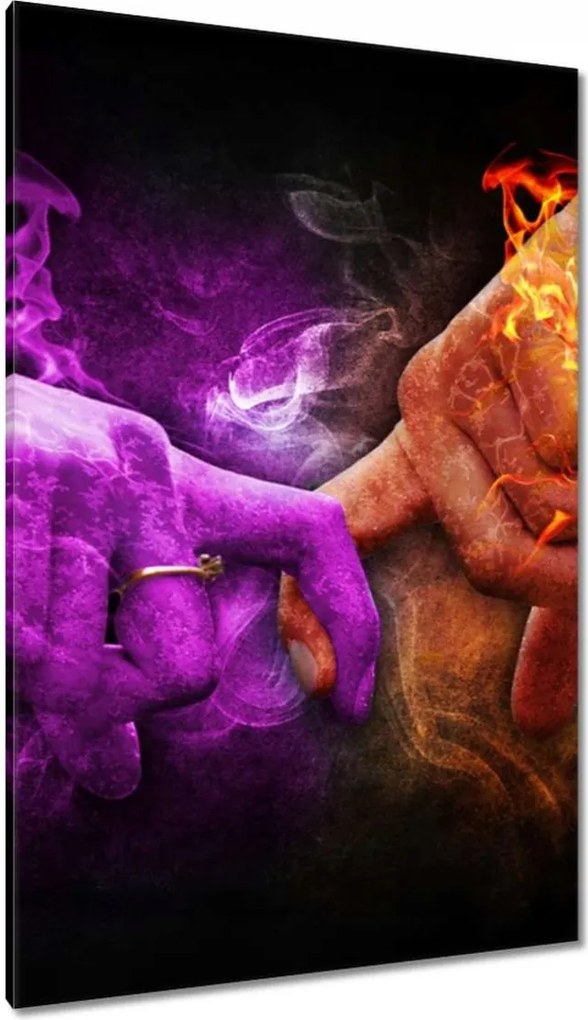 Festmények 80x120 Szerelmes érintés