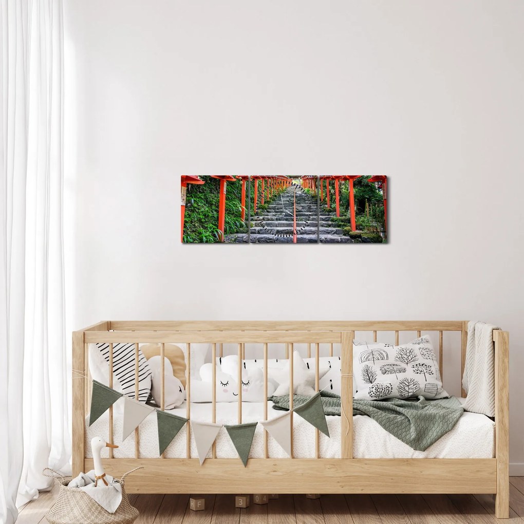 Kép - Kifune szentély (órával) (90x30 cm)
