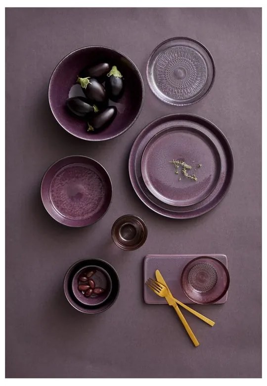 Fekete-lila kőedény tálka 1 l Gastro Black/Purple – Bitz