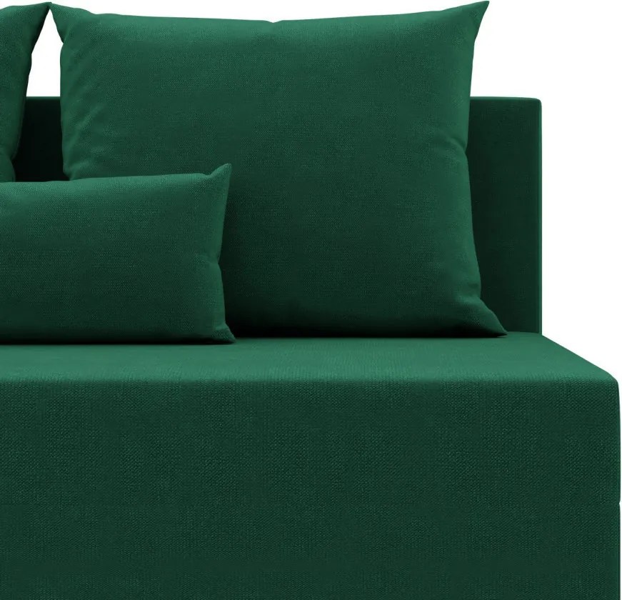 Nobu kanapé, bársony, zöld