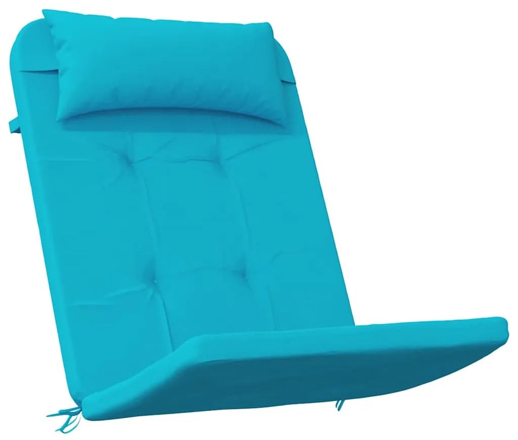 Székpárna párnával 2 pcs Türkiz 58 x 77 x 4.5 cm Oxford szövet