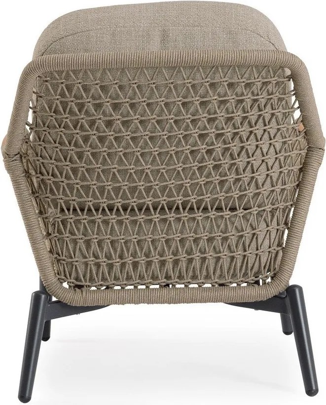 Világosbarna fém kerti fotel Eulero – Bizzotto