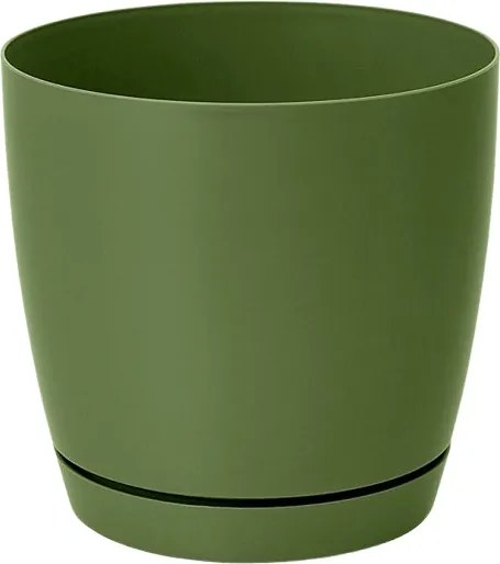 Form Plastic Kerek kaspó állvánnyal Toscana 17 Zöld Tea