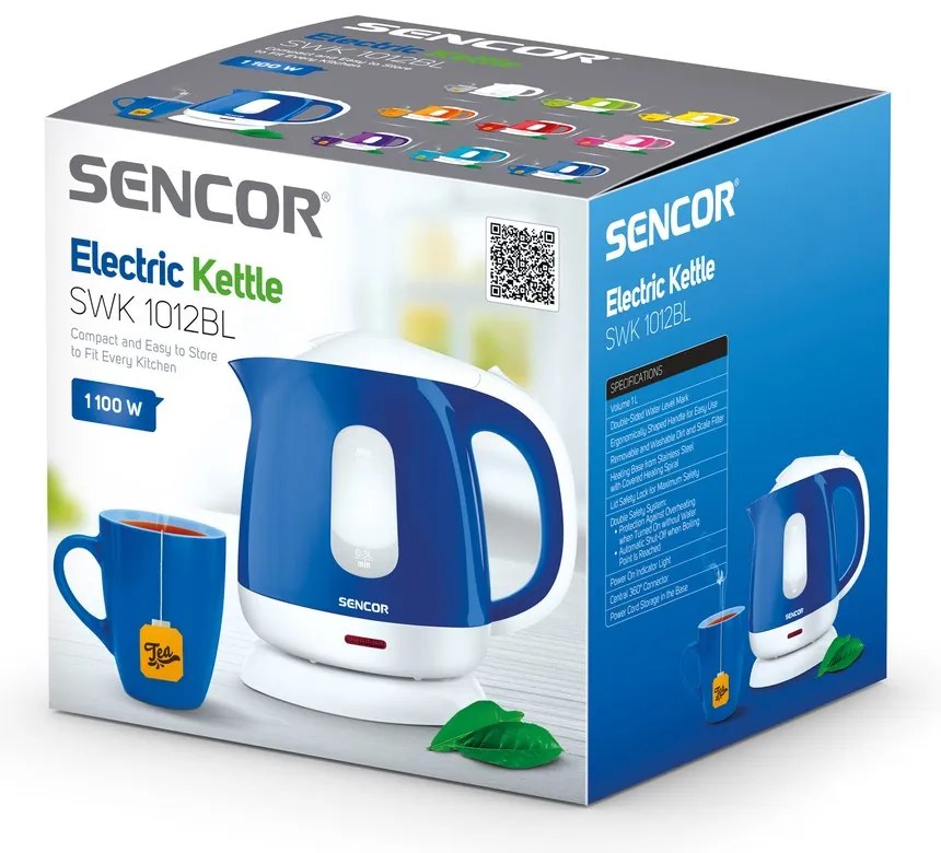 Sencor SWK 1012BL elektromos vízforraló, kék színű