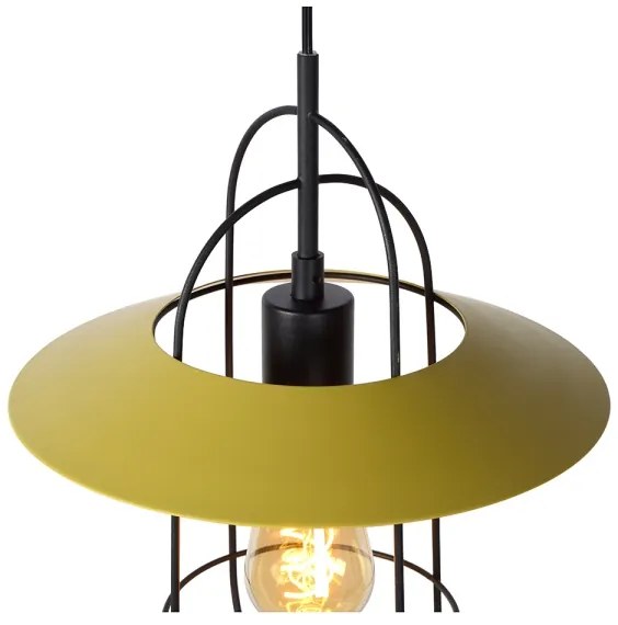 Lucide 74309/01/34 - Csillár zsinóron MASSON 1xE27/40W/230V sárga