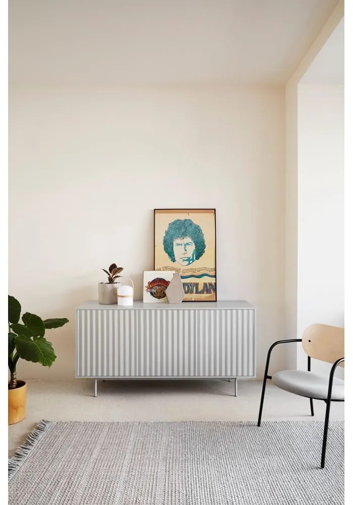 Szürke alacsony komód 159x80 cm Sierra – Teulat