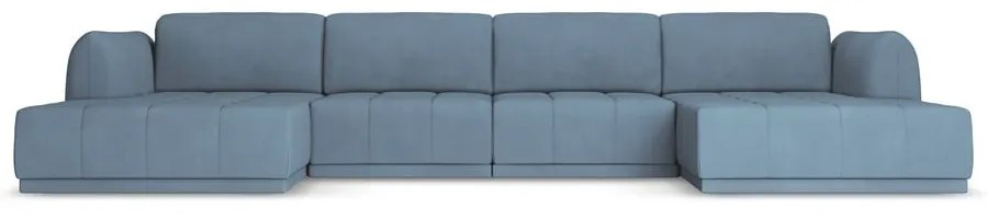 Világoskék sarokkanapé Hoku – Makamii