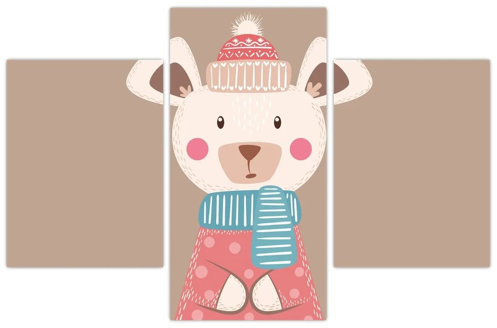 Kép - Egér sállal (90x60 cm)