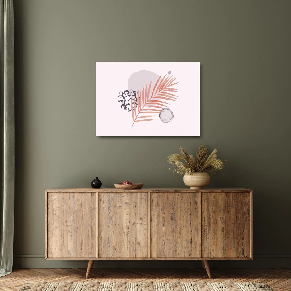 Üveg kép - Lila minimalizmus N⁰3 (70x50 cm)
