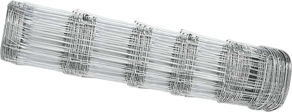 vidaXL Legelőkerítés Ezüst 50 x 0,8 m Horganyzott acél