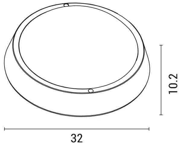 LED Kültéri fali lámpa BULKHEAD LED/30W/230V 4000K IP54 fekete