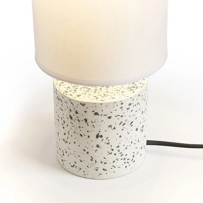 RENDL CAMINO asztali lámpa búrával fehér dekoratív terasz 230V LED E27 15W