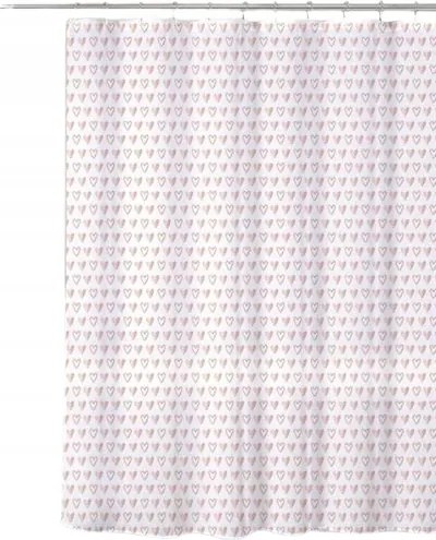 Függöny zuhanyfüggöny szívecskés 180cmx180cm