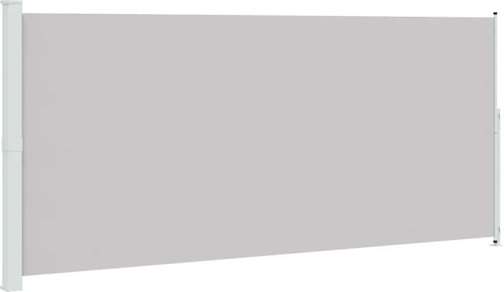 vidaXL szürke behúzható oldalsó terasznapellenző 220 x 500 cm