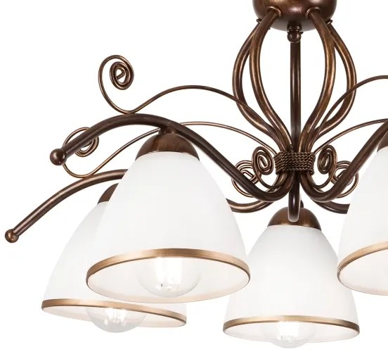 Brilagi - LED Felületre szerelhető csillár ANTICO 5xE27/60W/230V bronz patina